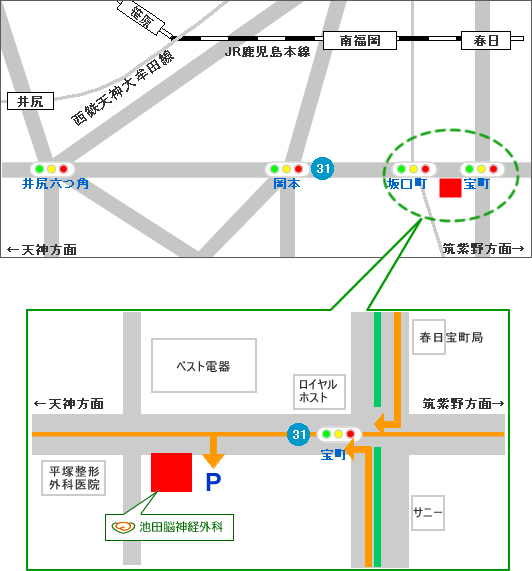 池田脳神経外科周辺地図